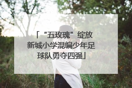 “五玫瑰”绽放 新城小学混编少年足球队勇夺四强