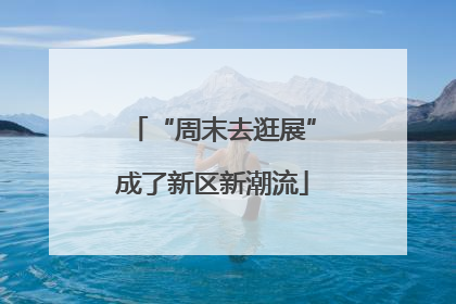 “周末去逛展”成了新区新潮流