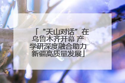 “天山对话”在乌鲁木齐开幕 产学研深度融合助力新疆高质量发展