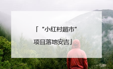 “小红村超市”项目落地安吉