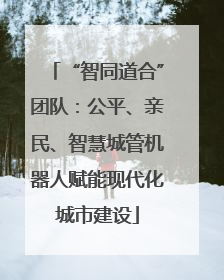 “智同道合”团队：公平、亲民、智慧城管机器人赋能现代化城市建设