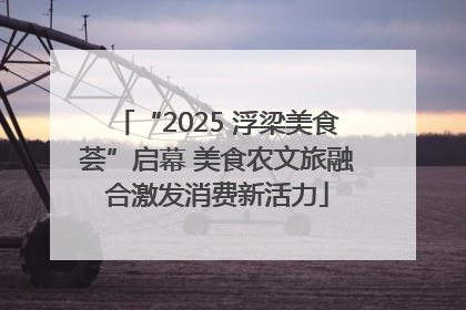 “2025 浮梁美食荟”启幕 美食农文旅融合激发消费新活力