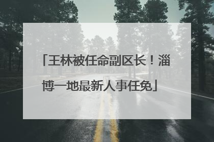 王林被任命副区长！淄博一地最新人事任免