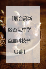 烟台高新区杏坛中学首届科技节启幕