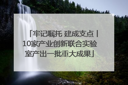 牢记嘱托 建成支点丨10家产业创新联合实验室产出一批重大成果
