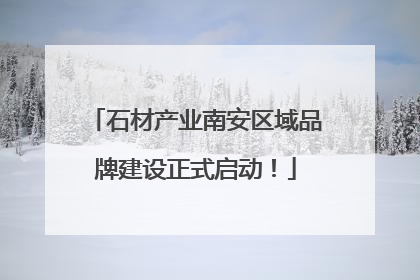 石材产业南安区域品牌建设正式启动！