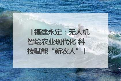 福建永定：无人机智绘农业现代化 科技赋能“新农人”