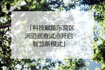 科技赋能东营区河道巡查试点开启智慧新模式