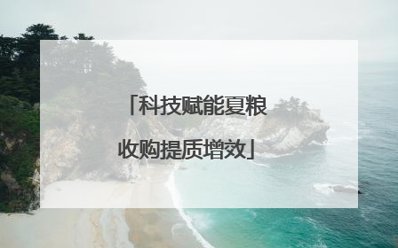 科技赋能夏粮收购提质增效