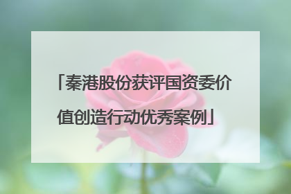 秦港股份获评国资委价值创造行动优秀案例