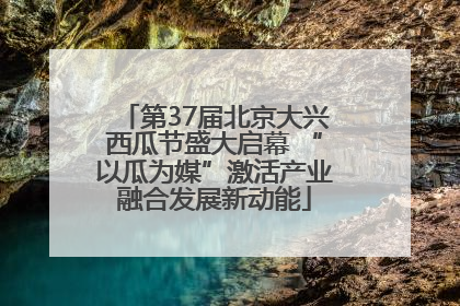 第37届北京大兴西瓜节盛大启幕 “以瓜为媒”激活产业融合发展新动能