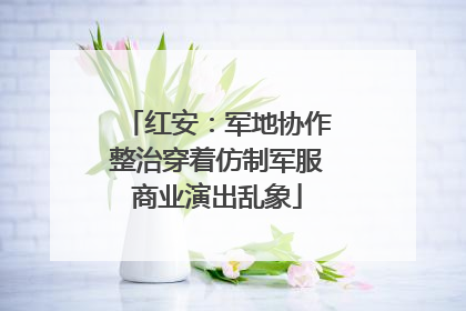 红安：军地协作整治穿着仿制军服商业演出乱象