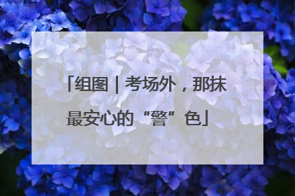 组图｜考场外，那抹最安心的“警”色
