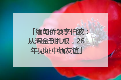 缅甸侨领李伯波：从淘金到扎根，26年见证中缅友谊
