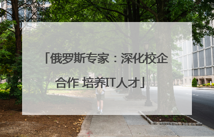 俄罗斯专家：深化校企合作 培养IT人才