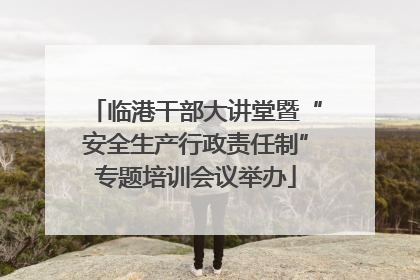 临港干部大讲堂暨“安全生产行政责任制”专题培训会议举办
