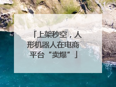 上架秒空，人形机器人在电商平台“卖爆”