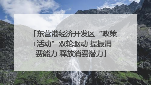 东营港经济开发区“政策+活动”双轮驱动 提振消费能力 释放消费潜力
