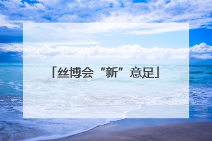 丝博会“新”意足