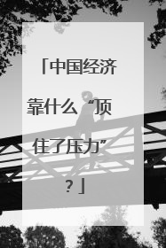 中国经济靠什么“顶住了压力”？