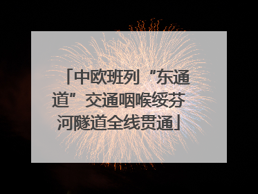 中欧班列“东通道”交通咽喉绥芬河隧道全线贯通