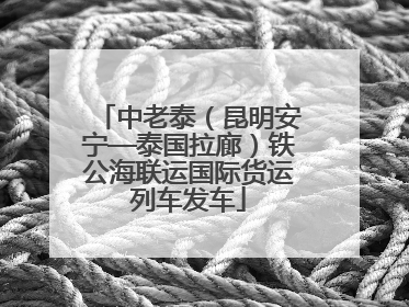 中老泰（昆明安宁—泰国拉廊）铁公海联运国际货运列车发车