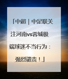 中超｜中足联关注河南vs蓉城极端球迷不当行为：强烈谴责！