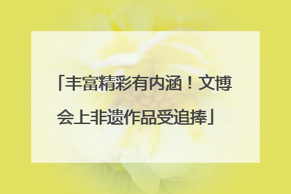 丰富精彩有内涵！文博会上非遗作品受追捧