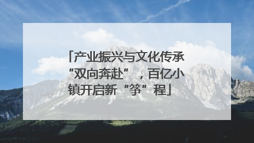 产业振兴与文化传承“双向奔赴”，百亿小镇开启新“筝”程