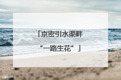 京密引水渠畔“一路生花”