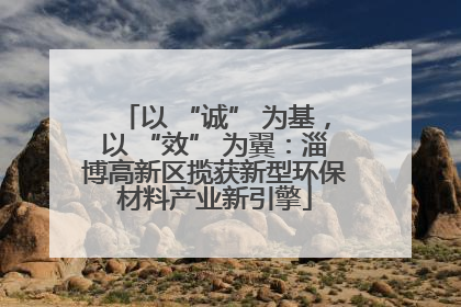 以 “诚” 为基，以 “效” 为翼：淄博高新区揽获新型环保材料产业新引擎