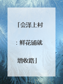 会泽上村：鲜花铺就增收路