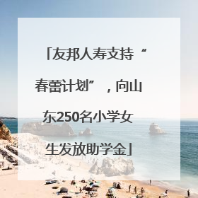 友邦人寿支持“春蕾计划”，向山东250名小学女生发放助学金