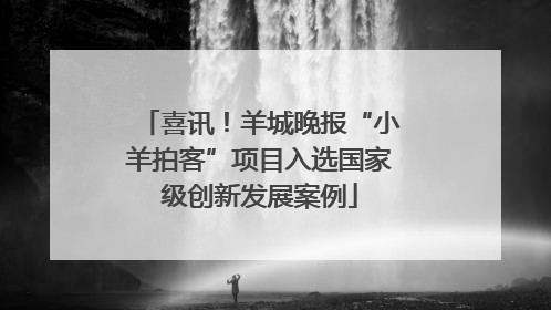 喜讯！羊城晚报“小羊拍客”项目入选国家级创新发展案例