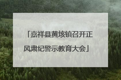 嘉祥县黄垓镇召开正风肃纪警示教育大会