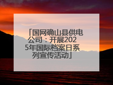 国网确山县供电公司：开展2025年国际档案日系列宣传活动