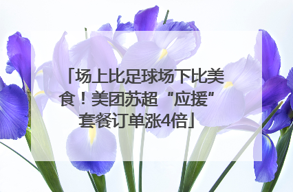 场上比足球场下比美食！美团苏超“应援”套餐订单涨4倍