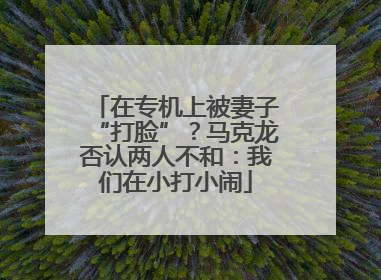 在专机上被妻子“打脸”？马克龙否认两人不和：我们在小打小闹