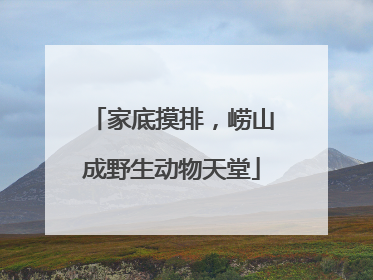家底摸排，崂山成野生动物天堂