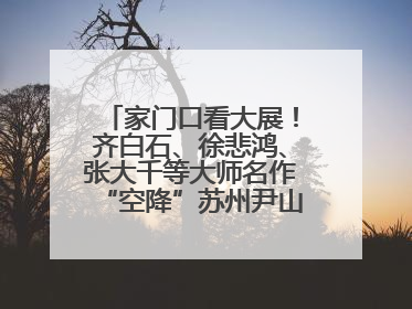 家门口看大展！齐白石、徐悲鸿、张大千等大师名作“空降”苏州尹山湖美术馆