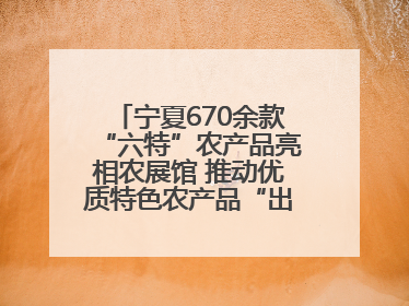 宁夏670余款“六特”农产品亮相农展馆 推动优质特色农产品“出宁进京”