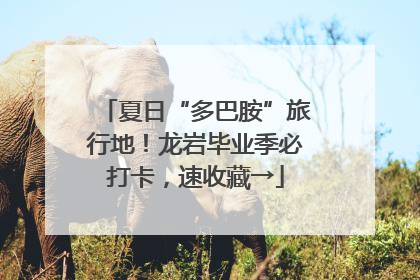夏日“多巴胺”旅行地！龙岩毕业季必打卡，速收藏→