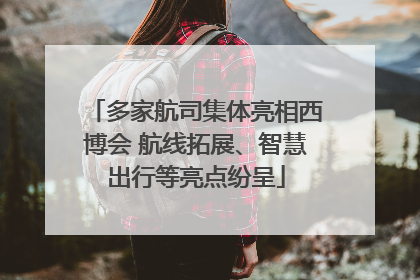 多家航司集体亮相西博会 航线拓展、智慧出行等亮点纷呈