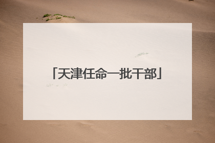 天津任命一批干部