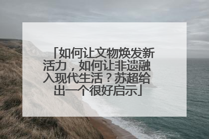 如何让文物焕发新活力，如何让非遗融入现代生活？苏超给出一个很好启示