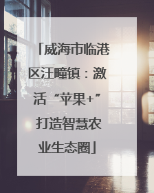 威海市临港区汪疃镇：激活“苹果+” 打造智慧农业生态圈