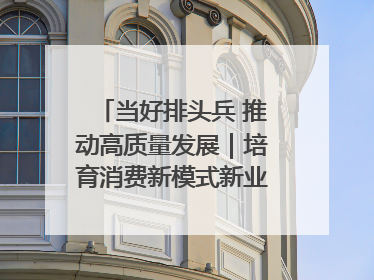 当好排头兵 推动高质量发展｜培育消费新模式新业态 释放经济增长新动能