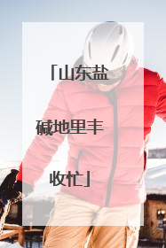 山东盐碱地里丰收忙