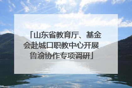 山东省教育厅、基金会赴城口职教中心开展鲁渝协作专项调研