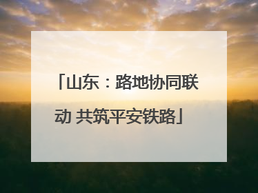山东：路地协同联动 共筑平安铁路